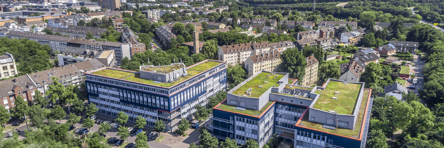 Life Science Center Gebäude Vogelperspektive Rückansicht