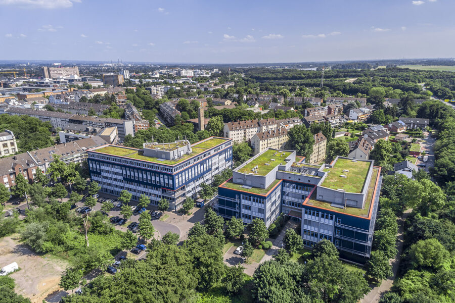 Life Science Center Gebäude Vogelperspektive Rückansicht